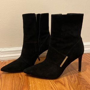 Like new suede  Calvin Klein heel boots